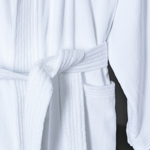 Accappatoio in Spugna Velour - Lussuoso Accappatoio da Hotel e Spa 100% Cotone - Morbido, Assorbente, Lavabile in Lavatrice - Collo Kimono, Taglia Unica - Product Image 2