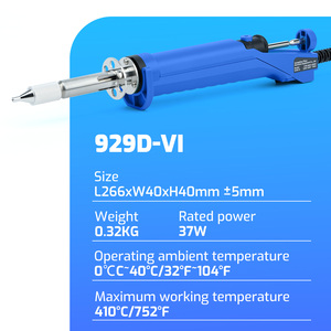 Herramienta <span class=keywords><strong>de</strong></span> Desoldadura Eléctrica WEP 929D-VI con Control <span class=keywords><strong>de</strong></span> Temperatura y Rendimiento Mejorado, Soplador <span class=keywords><strong>de</strong></span> Aire Caliente para Soldar - Product Image 5