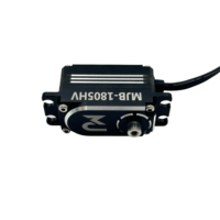 Servo numérique sans balais MJB-1805HV 8.4V 18kgf.cm Engrenage en acier inoxydable Boîtier en aluminium CNC Pièces d'avion RC Profil bas Durable