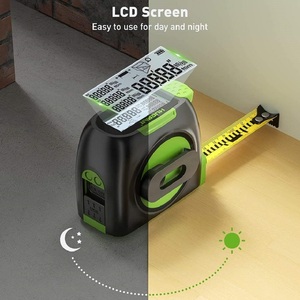Pour télémètre laser numérique DT30 60m avec écran LCD et ruban à mesurer - Product Image 3