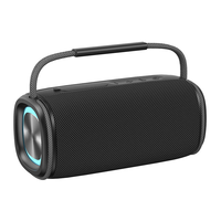 Enceinte portable RGB, mini enceinte étanche Bluetooth, enceinte portable pour fêtes en extérieur avec caisson de basses et batterie
