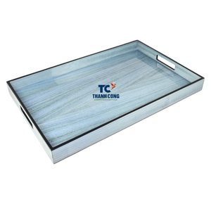 Top Trending MDF Lacquer Serving Tray Bandeja decorativa de madera para decoración del hogar y regalos - Product Image 1
