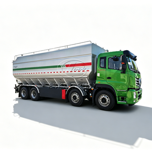 รถบรรทุกตู้บรรทุกอาหารสัตว์แบบยกเทเอง Dongfeng 50 ตัน พร้อมอุปกรณ์ขนถ่ายไฟฟ้าสำหรับขาย - Product Image 1