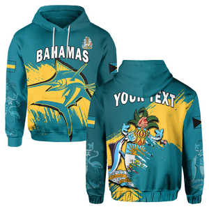 Envío Directo personalizado Bahamas Sudadera con capucha azul <span class=keywords><strong>Marlin</strong></span> con diseñador de las Bahamas cordón bolsillo Sudadera con capucha - Product Image 1