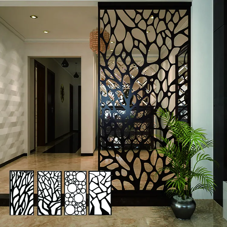 Hot sale Laser Cut Aluminium indoor room dividers Decorative screen panels