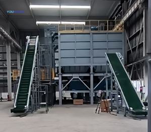 YOUWEI personalizzato grande nastro trasportatore in PVC per uso ristorante a lunga distanza piatto trasportatore automatico CE certificazione Cargo - Product Image 3