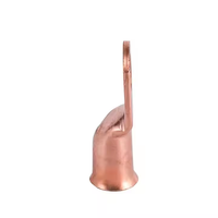 Cosses de câblage en tube AWG Série 2/0*3/8 en cuivre pur étamé, design évasé en cloche, haute conductivité, bornes de compression standard US