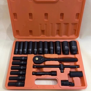 Kunci soket Ratchet profesional, Set soket alat mekanik 32 buah <span class=keywords><strong>1</strong></span>/<span class=keywords><strong>2</strong></span>" - Product Image 4