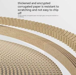 Modernes Katzen-Kratzbrett und Bett in Einem Großes Schalenförmiges Design Umweltfreundliches Wellpapier Langlebiges Katzenspielzeug & Zubehör - Product Image 6