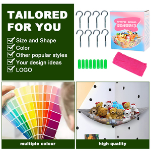 Lưới Đựng Đồ Treo Đồ Sắp Xếp Góc Phòng Búp Bê Macrame Jumbo Cho Trẻ Em Võng Lưới Đựng Đồ Chơi Động Vật Trang Trí Kèm Đèn LED - Product Image 4