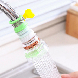 360 °   Filtre de robinet de cuisine de quatrième génération en pierre Maifan, pommeau de douche anti-éclaboussures, rallonge de robinet télescopique rotative - Product Image 5