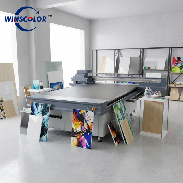 UV Large Format Flatbed Printer YC2030L Industrial Inkjet Ricoh Acrylic Glass 3D LED Printing Printer for Sale