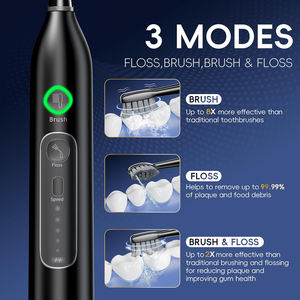 <span class=keywords><strong>Cepillo</strong></span> de <span class=keywords><strong>dientes</strong></span> eléctrico inalámbrico portátil 2 en 1 Combo de hilo dental de <span class=keywords><strong>agua</strong></span> 3 modos de cepillado y 5 niveles de presión IPX7 a prueba de <span class=keywords><strong>agua</strong></span> - Product Image 2