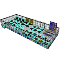 Équipement de terrain de jeu intérieur commercial Adultes Sports d'intérieur Fun Park Free Design Factory Custom Trampoline Park à vendre