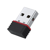 Adaptor nirkabel WiFi USB 2.0 Mini 802.11n 150M, kartu jaringan Desktop Laptop penerima eksternal PC mobil grosir