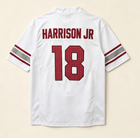 Vente en gros de jersey de haute qualité 1 # Murray 4 # Amour 18 # Maillot de football américain brodé Harrison Jr, maillot personnalisé