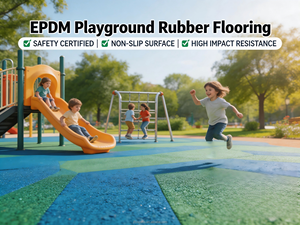 Gránulos de EPDM de Alta Calidad Resistentes a los Rayos UV para Pistas de Atletismo, Partículas de Caucho EPDM Coloridas para Superficies de Parques Infantiles Escolares - Product Image 4