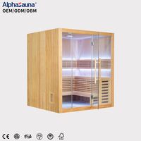 Sauna traditionnel en bois d'intérieur, sauna domestique, haute qualité, prix bas, vente directe d'usine, le bois peut être personnalisé