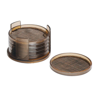Fabricant de sous-verres classiques en métal écologiques, vente en gros OEM, sous-verres personnalisés pour verres à boire