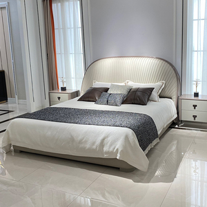 Juego de Muebles de Dormitorio Doble Moderno, Cama King Size de Lujo Tapizada en Cuero FD-007, Juego de Muebles de Dormitorio, Cama King Size de Lujo F - Product Image 1