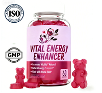 Gummies de Maca à Marque Blanche, Complément Naturel pour l'Énergie et la Vitalité des Adultes, 60 Unités