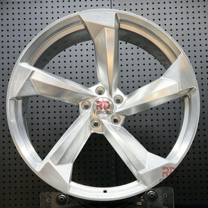 <span class=keywords><strong>Jantes</strong></span> forgées sur mesure 5 branches brossées 5x112 de 19, 20, 21, 22, 23 <span class=keywords><strong>pouces</strong></span> pour Audi A3 8V, A4 B8, B9, <span class=keywords><strong>VW</strong></span> Golf Mk7, Passat B8, <span class=keywords><strong>Tiguan</strong></span> - Product Image 2