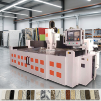Machine de découpe HMI CNC pour éviers de cuisine en pierre avec moteur et pompe pour quartz, marbre, granit - Puissance 10 kW, Garantie 3 ans