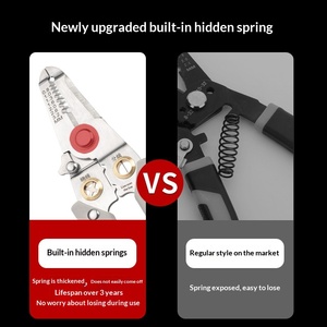 Stainless steel multi-functional electrical wire <b>stripping</b> pliers customized wire splitting pliers wire winding wire cutting - Product Image 4