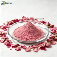 Poudre de pétales de rose séchés de qualité alimentaire et cosmétique, poudre de fleurs de rose rouge double en vrac, poudre de rose en gros, directement de l'usine