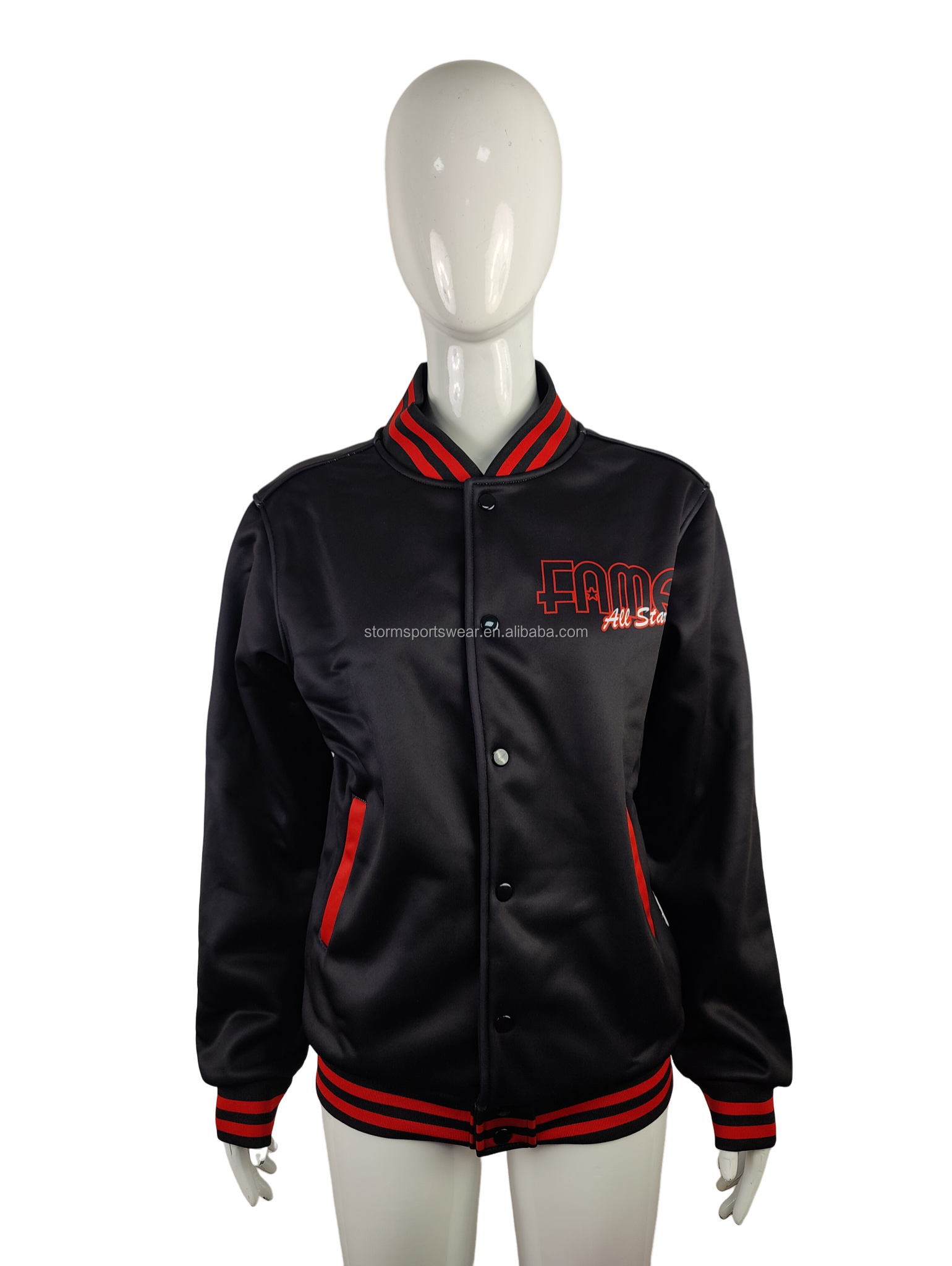 Full Rhinestones Black Warm up Jacket Warm Ups for Cheer and Dance Team  Custom logo Cheer Uniform Package Cheer Practice Wear