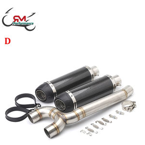 Moto D'échappement Carbone Échapper Moto D'échappement Tuyau Moyen Glisser Sur Silencieux De Course Pour Yamaha FZ-6N FZ-6S FZ6 FZ6S <span class=keywords><strong>FZ6N</strong></span> - Product Image 5