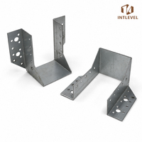 Support de poutre métallique pour connexion de poutres en bois, livraison rapide, support de poutre galvanisé, support de poutre double pour bois