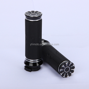 Poignées universelles de guidon 1 "25mm pour Harley Sportster XL Touring Softail Dyna Street Glide VRSC état neuf - Product Image 5