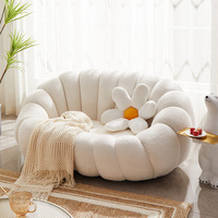 Ensemble de canapés incurvés en nid d'abeille, style Ins, en tissu, rotatif et personnalisable, pour adultes, pour le loisir, canapés de sol relaxants pour salon