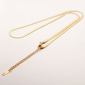 Wholesale Women Sexy Titanium Steel Flat Snake Bone Chain Thick Herringbone Necklace for Men Female Jewelry - Product Image 4