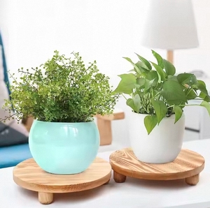 Tốt Nhất Bán Keo Vòng Thực Phẩm Bằng Gỗ Phục Vụ Tấm Handmade Gỗ Riser Bệ Đứng - Product Image 2