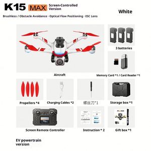 โดรนพับได้สี่แกนสำหรับมือใหม่ พร้อมระบบหลบหลีกสิ่งกีดขวาง ถ่ายภาพทางอากาศด้วย Optical Flow มอเตอร์แบบไร้แปรงถ่าน ระยะส่งสัญญาณ 200 เมตร รุ่น K15 - Product Image 6