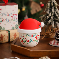380ml dessin animé joyeux noël tasse en céramique Couple tasse à eau tasse à café maison petit déjeuner Dessert lait tasse pour enfants cadeau de noël