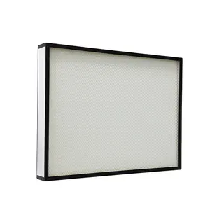 0.3 micron 99.99% h13 14 hepa air filter 24 x 48 portable with Aluminum or Galvanized frame Hepa filter for ffu fan filter unit