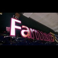 Logo acrylique 3D personnalisé signalisation rétro-éclairée par LED caissons lumineux de publicité électronique de magasin extérieur caissons lumineux de publicité