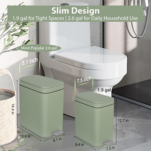 High Quality Standing Pressing Type Waste Paper High Quality PP Plastic Trash Can With Foot Pedal Ash-<b>bin</b> Garbage Can - Product Image 5