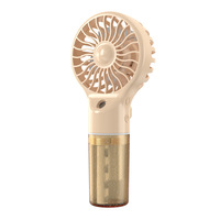Ventilateur de poche à pulvérisation simple USB Rechargeable Portable alimentation en eau extérieure humidifier la ménage en plastique quatre vitesses du vent