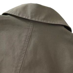 En gros, Veste unisexe vintage verte déstructurée avec décoration de quincaillerie, coupe-vent à col montant, style niche, pour homme - Product Image 4