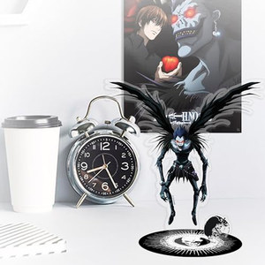 Figurines en acrylique OEM/ODM Personnage Ryuk <span class=keywords><strong>de</strong></span> Death Note, lot <span class=keywords><strong>de</strong></span> 4 ou 3 pièces avec base, logo, figurine <span class=keywords><strong>de</strong></span> collection anime pour bureau - Product Image 5