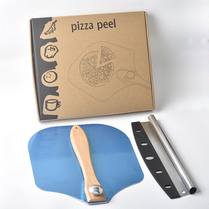 <span class=keywords><strong>Set</strong></span> di pale in alluminio per <span class=keywords><strong>Pizza</strong></span> in acciaio inox con manico in legno pieghevole utensili per <span class=keywords><strong>Pizza</strong></span> - Product Image 6