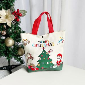 Custom Logo Printed <b>Christmas</b> <b>Gift</b> <b>Bag</b> Santa <b>Christmas</b> Sack Tote <b>Bag</b> Polyester Cotton Canvas Plain Bulk Shopping <b>Bag</b> - Product Image 4