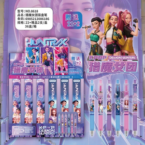 Penna Gel K-pop Demon Hunts, Design Estetico e Carino con Cartoni Animati, per Ragazzi - Product Image 3