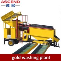 Usine complète de lavage d'or alluvionnaire 50 80 100 Tph, ligne de traitement métallurgique, conception robuste pour le lavage et l'extraction d'or au Cameroun