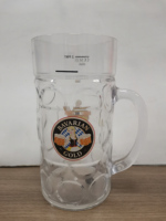 2025 buatan tangan klasik 500ml kacamata bir tutup unik Logo kustom 40oz kapasitas 2 Pints mug hadiah klasik untuk pria
