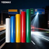 Advertentiekwaliteit glazen kralen reflecterende vinyl 3100 3200 zelfklevende reflecterende folie voor plotter snijden en reclamebord maken